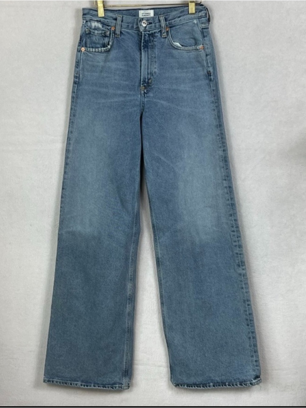Citizens Of Humanity Vintage Wash Wide Leg Jeans - Blue